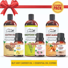 The Nature's Elixirs Combo - Essential Oil + Carrier Oil of Your Choice The Nature's Elixirs Combo - Essential Oil + Carrier Oil of Your Choice