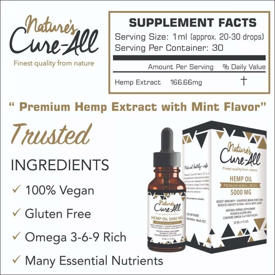 Hemp Extract - 5000 MG | 1-Pack OR 2-Pack