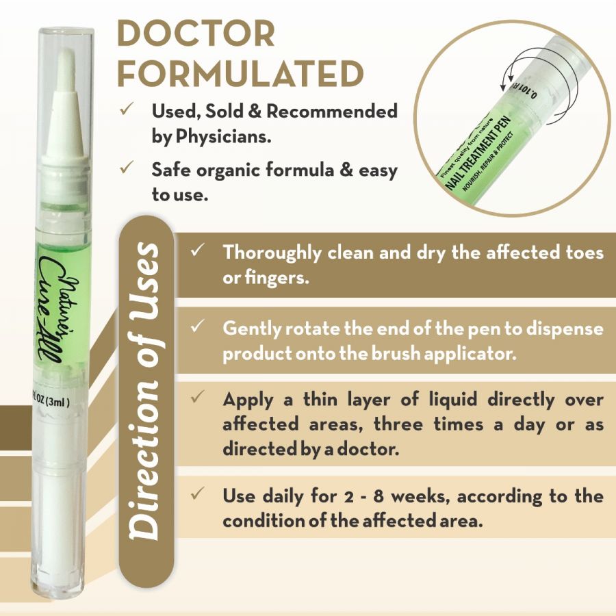 Nail Fungus Treatment Pen with 25% undecylenic acid – Nature's Cure-All